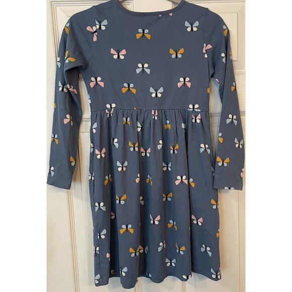 Hanna Andersson Girl’s Fable Playdress Sz 10 Blue Butterflies Casual School - Picture 4 of 10